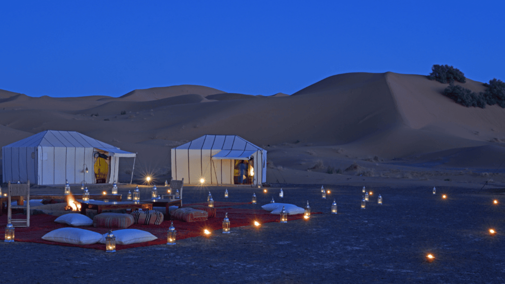 Luxury desert camps in Morocco